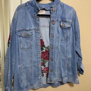 Flower Jean Jacket